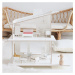 milin Dětský dřevěný domeček pro panenky moderní s nábytkem