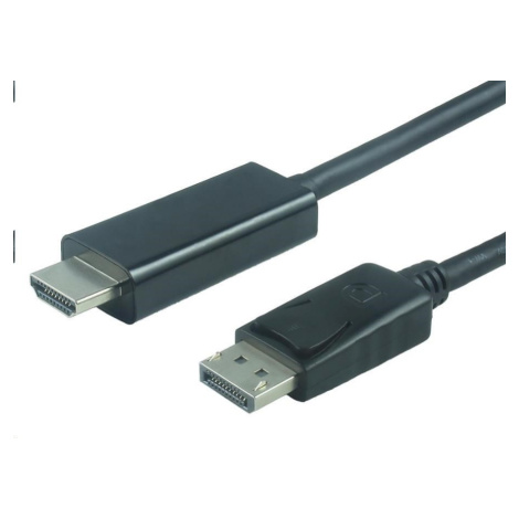 PREMIUMCORD Kabel DisplayPort 1.2 na HDMI 2.0, pro rozlišení 4Kx2K@60Hz, 1m