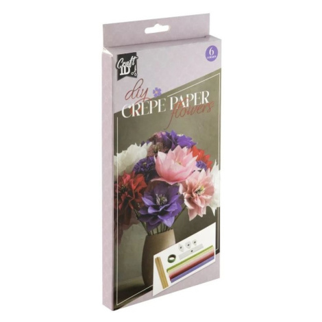 Kreativní sada květiny z krepového papíru č.2