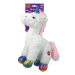 Hračka DOG FANTASY Stuffed Toy jednorožec pískací mix barev 26 cm