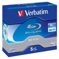 VERBATIM BD-R(5 ks) DualLayer/Jewel/6X/50GB