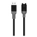 Tactical Recce 3:20 kabel pro Garmin USB-A Black/Grey