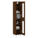 vidaXL Skříň highboard hnědý dub 34,5 x 34 x 180 cm kompozitní dřevo