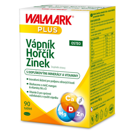 Walmark Vápník Hořčík Zinek Osteo 90 tablet