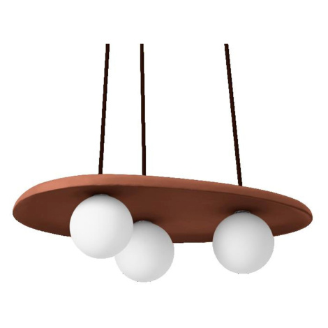 LEDVANCE závěsné svítidlo Clay Nest 3xG9 hnědé 4058075841109