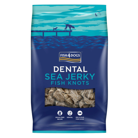 FISH4DOGS Pamlsky pro psy DENTAL SEA mořská ryba - uzlíky 500 g