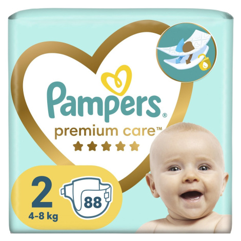 Pampers Premium Care plenky vel. 2, 4-8 kg, 88 ks