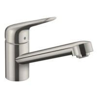 Dřezová baterie Hansgrohe Focus s otočným ramínkem vzhled nerezu 71808800