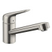 Dřezová baterie Hansgrohe Focus s otočným ramínkem vzhled nerezu 71808800