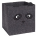 DekorStyle Box na hračky Panda tmavě šedý
