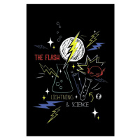 Umělecký tisk Flash - Lightning & Science, (26.7 x 40 cm)