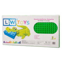 LW Toys L-W Toys Podložka na stavění JUNIOR 16x32 bodů zelená