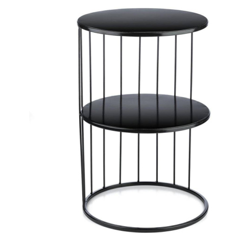 DekorStyle Odkládací stolek Kobus černý
