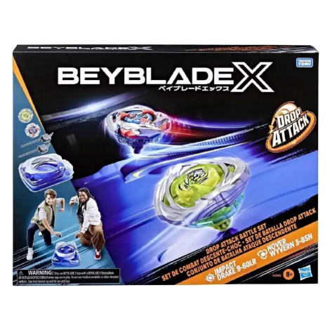 Beyblade x Drop Attack Battle Set Impact Drake 9-60LR and Wyvern 3-85N