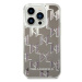 Karl Lagerfeld KLHCP14LLMNMS hard silikonové pouzdro iPhone 14 PRO 6.1" silver Liquid Glitter Mo