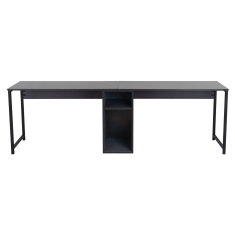 Kalune Design Kancelářská sestava pro 2 osoby TWIN antracitová