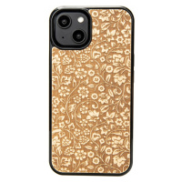 Pouzdro Bewood pro iPhone 15 Květiny Polní Aniegre