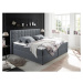 Boxspring postel ALASKA 180x200 cm antracit