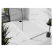MEXEN/S Stone+ obdélníková sprchová vanička 200 x 90, bílá, mřížka černá 44109020-B