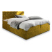 MSL Kontinentální čalouněná postel RIVOL (160 x 200 cm) Barva látky: MAGIC VELVET 2234
