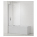 Vanová zástěna SAT Walk-In Xmotion 150x117,5 cm chrom SATWIXMVZ150