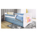 Kocot kids Dětská postel Babydreams medvídek s motýlky modrá, varianta