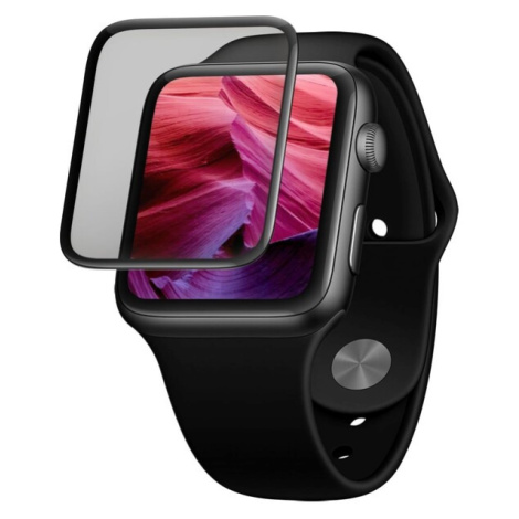 FIXED 3D tvrzené sklo s aplikátorem Apple Watch 42mm černé