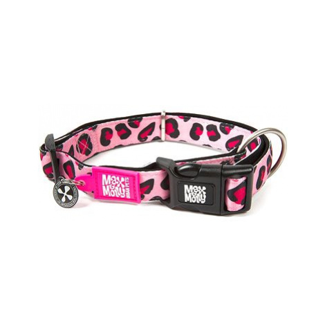 Max & Molly Smart ID obojek polostahovací, Leopard Pink, velikost L