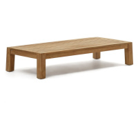 Konferenční stolek z teakového dřeva v přírodní barvě 76x153 cm Forcanera – Kave Home