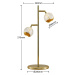 Lucande Lucande Kilio LED stolní lampa, stmívatelná, zlatá