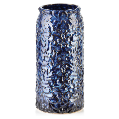 Mondex Keramická váza YANDA 21 cm tmavě modrá