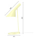 Louis Poulsen Designová stolní lampa Louis Poulsen AJ světle žlutá