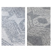 ELLE Decoration koberce Kusový koberec Gemini 106008 Silver z kolekce Elle – na ven i na doma - 