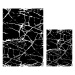 Bílo-černé koupelnové předložky v sadě 2 ks 60x100 cm Marble – Mila Home