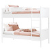 Dětská patrová postel 90x200cm ema - bílá