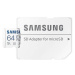 Karta paměťová SAMSUNG microSD 64GB MB-MC64SA s adaptérem