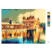 Malování podle čísel - ZLATÝ CHRÁM U AMRITSARU V INDII Rozměr: 40x50 cm, Rámování: bez rámu a be