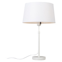 Stolní lampa bílá s odstínem bílá 35 cm nastavitelná - Parte