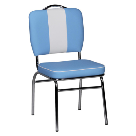 Retro Židle Elivis Modrá/bílá Möbelix