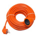 Prodlužovací kabel PR-160 20m 3x1,5mm, 1 zásuvka, oranžová,