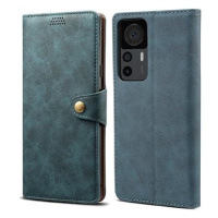 Lenuo Leather flipové pouzdro pro Xiaomi 12T/12T Pro, modrá