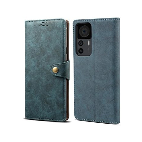 Lenuo Leather flipové pouzdro pro Xiaomi 12T/12T Pro, modrá