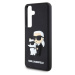 Zadní kryt Karl Lagerfeld 3D Rubber Karl and Choupette pro Samsung Galaxy S24, black