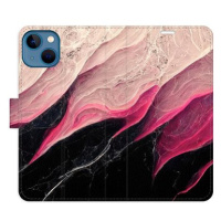 iSaprio flip pouzdro BlackPink Marble pro iPhone 13