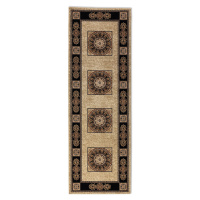 Nouristan - Hanse Home koberce Běhoun Herat 105997 Cream Melange - 80x240 cm