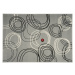 Alfa Carpets  Kusový koberec Kruhy grey - 80x150 cm
