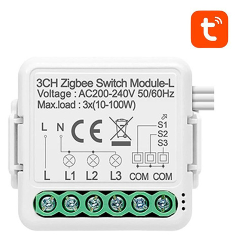 ZigBee Avatto N-LZWSM01-3 Bezneutrální inteligentní spínač TUYA