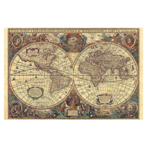 Ravensburger 17411 puzzle historická mapa světa 1630, 5000 dílků