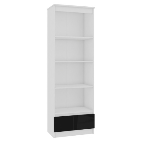 Regál R60 1SZ 4P -  černý lesk Akord