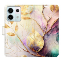 iSaprio flip pouzdro Gold Leaves 02 pro Xiaomi Redmi Note 13 Pro 5G / Poco X6 5G